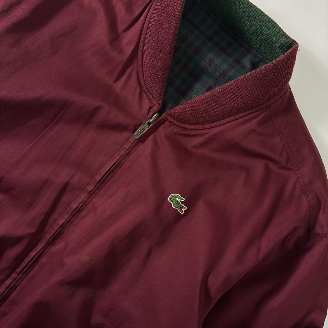 Lacoste  라코스테 90,s 리버시블 체크 블루종 자켓 상품이미지7