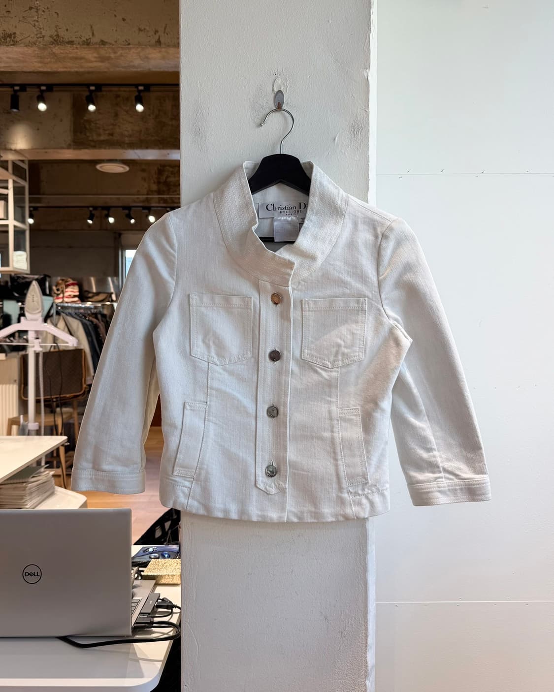 크리스찬 디올 부티크 화이트 데님 자켓  상품이미지2