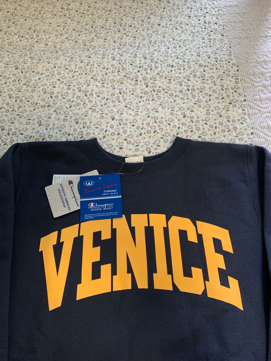 [L] 챔피온 재팬 리버스 위브 VENICE 크루넥 스웻셔츠 다크네이비 상품이미지7