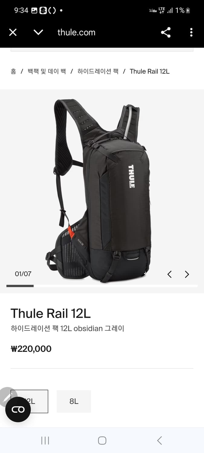 툴레 백팩 상품이미지1