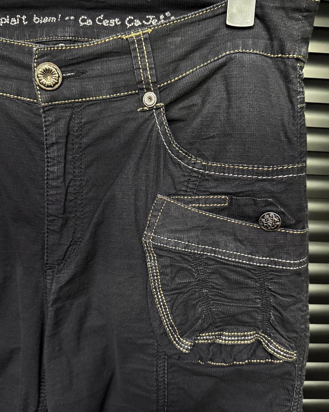 일본 브랜드 셔링 바지 고스 펑크 락시크 갸루 로리걸 블랙 인디안 콘초  상품이미지3