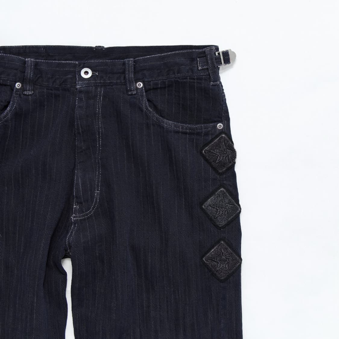 폴리테루 x hank 스트라이프 데님 2사이즈 상품이미지3