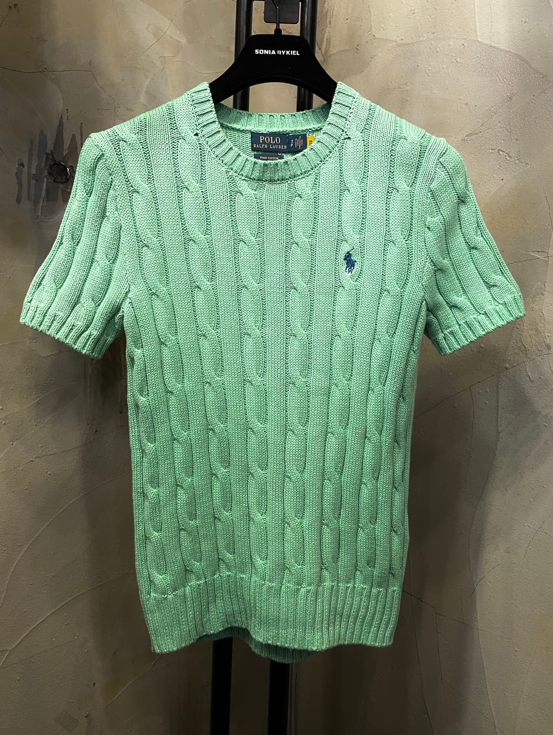 폴로 꽈배기 반팔 니트 55 상품이미지1