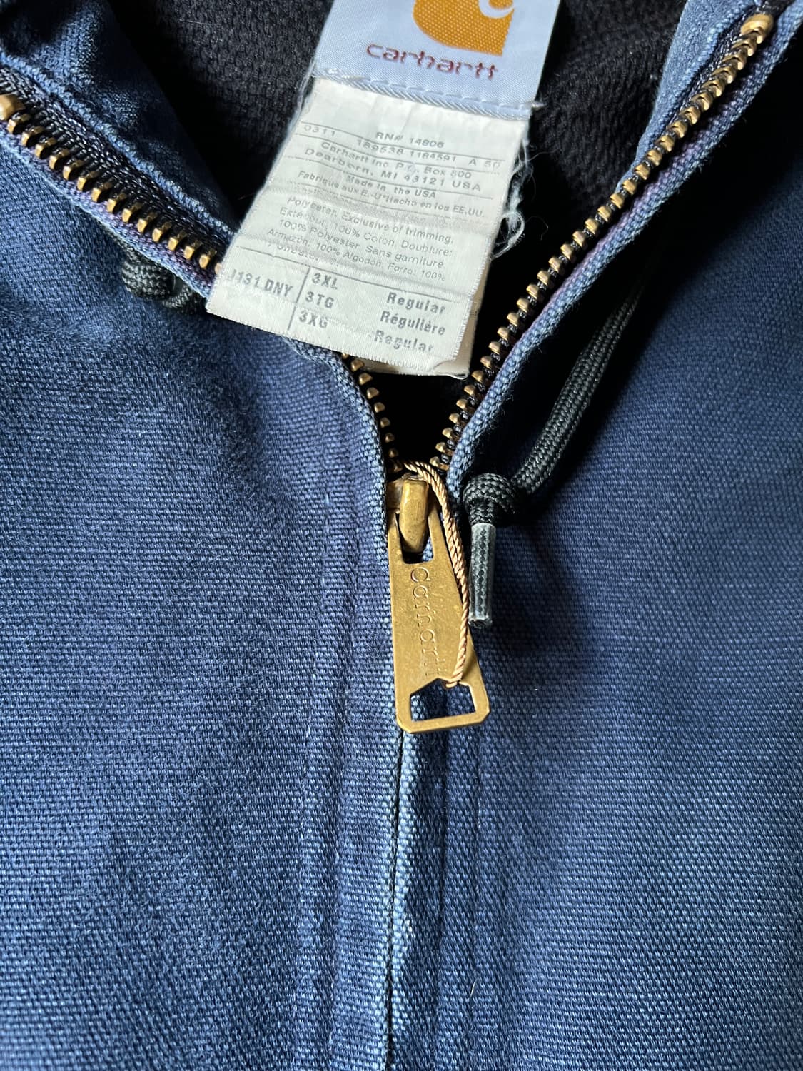 [3XL]칼하트 USA 다크네이비 액티브 워크자켓 상품이미지3