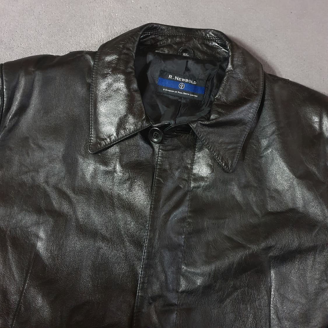 폴스미스 알뉴볼드 리얼 레더 코트 남성L 여성M오버 상품이미지3