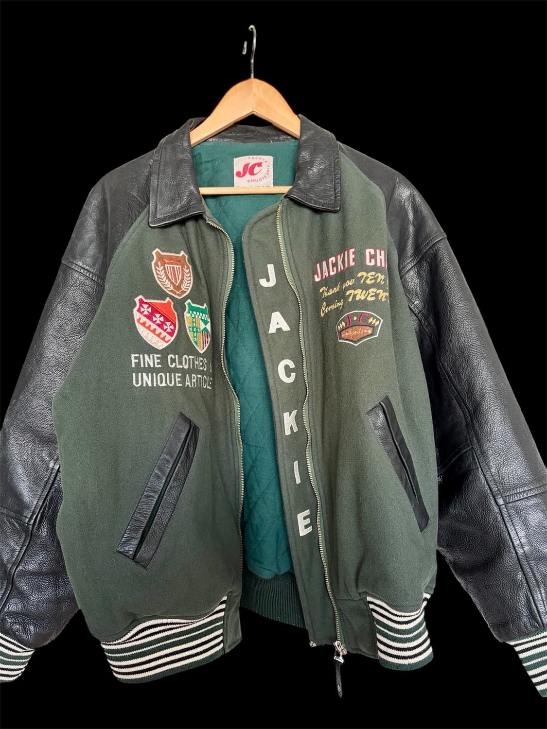 재키파인 레더 바시티 상품이미지3