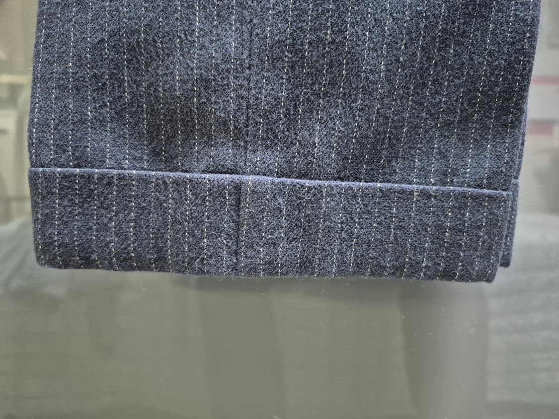 더블알엘 네이비 핀스트라이프 울 트루져 상품이미지5