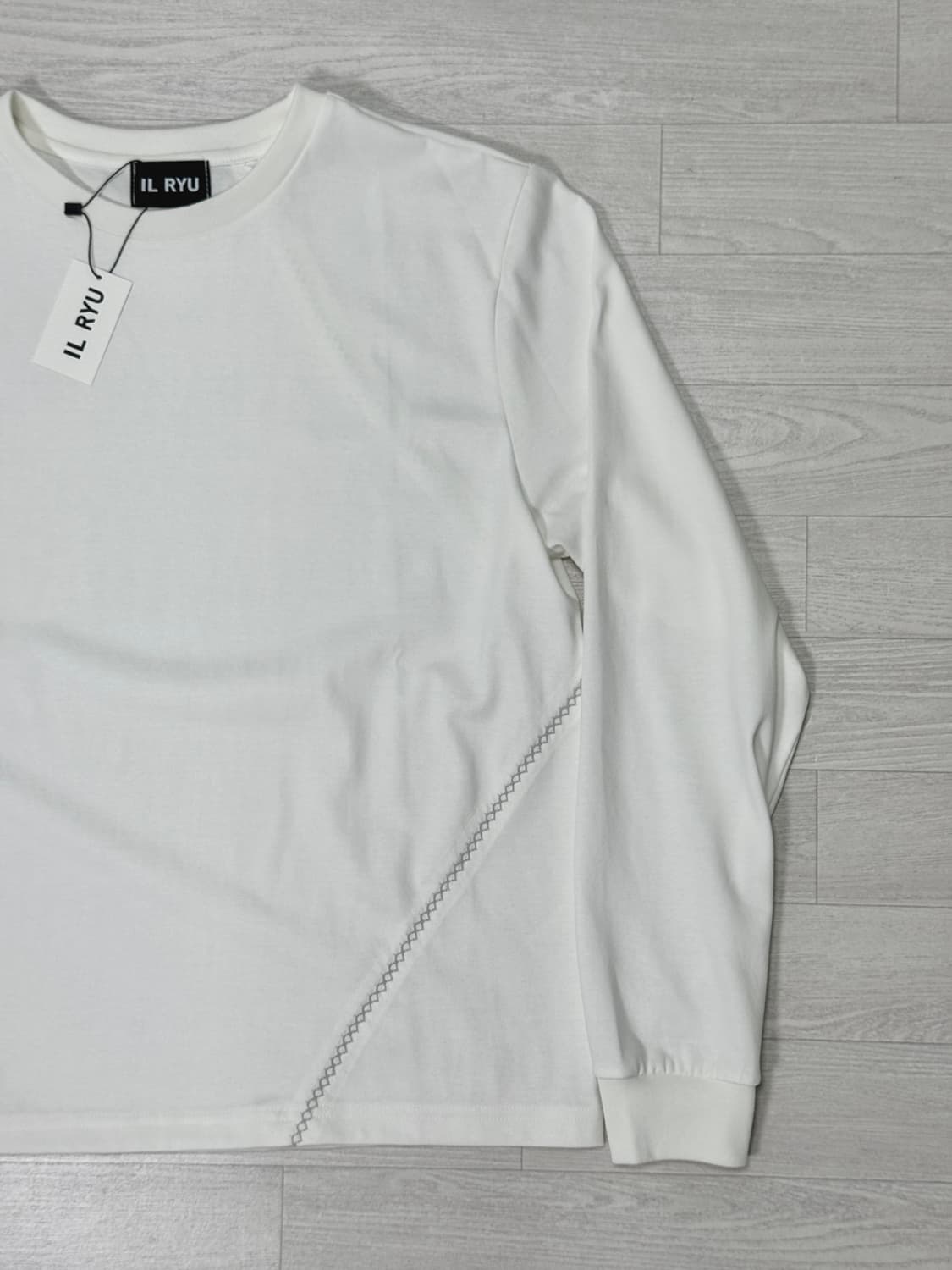 일류 Trace long sleeve (White) 1 상품이미지5
