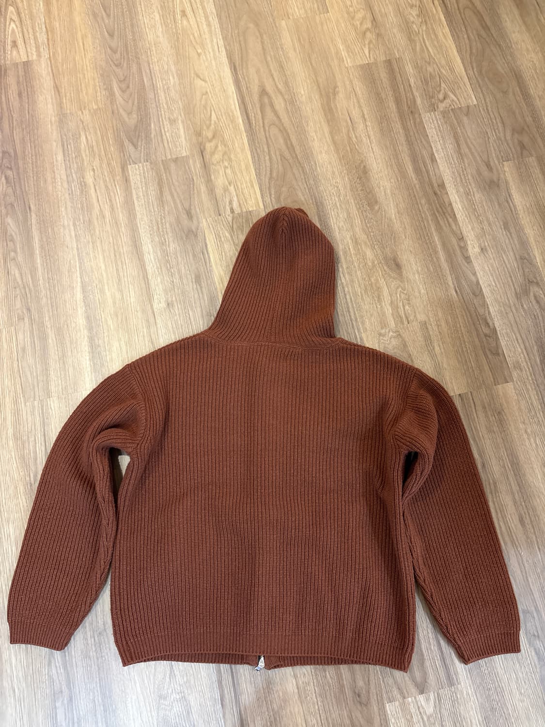 블랙아웃 니트후드집업 M 상품이미지2