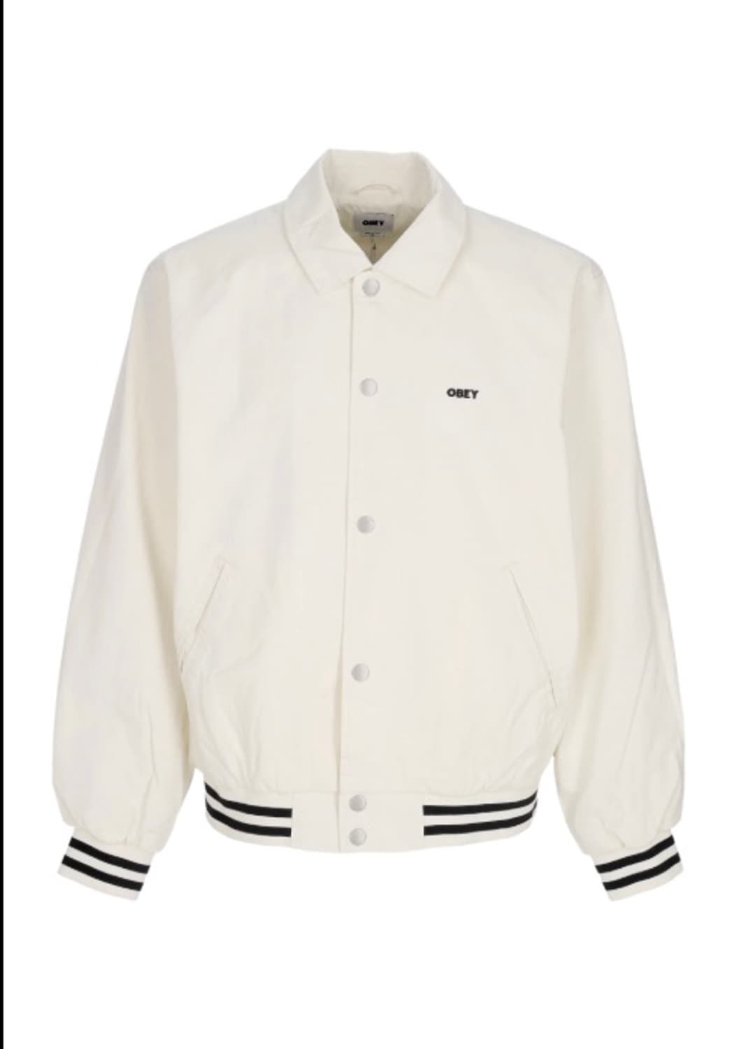 오베이 바시티 자켓 화이트 (M) 상품이미지4