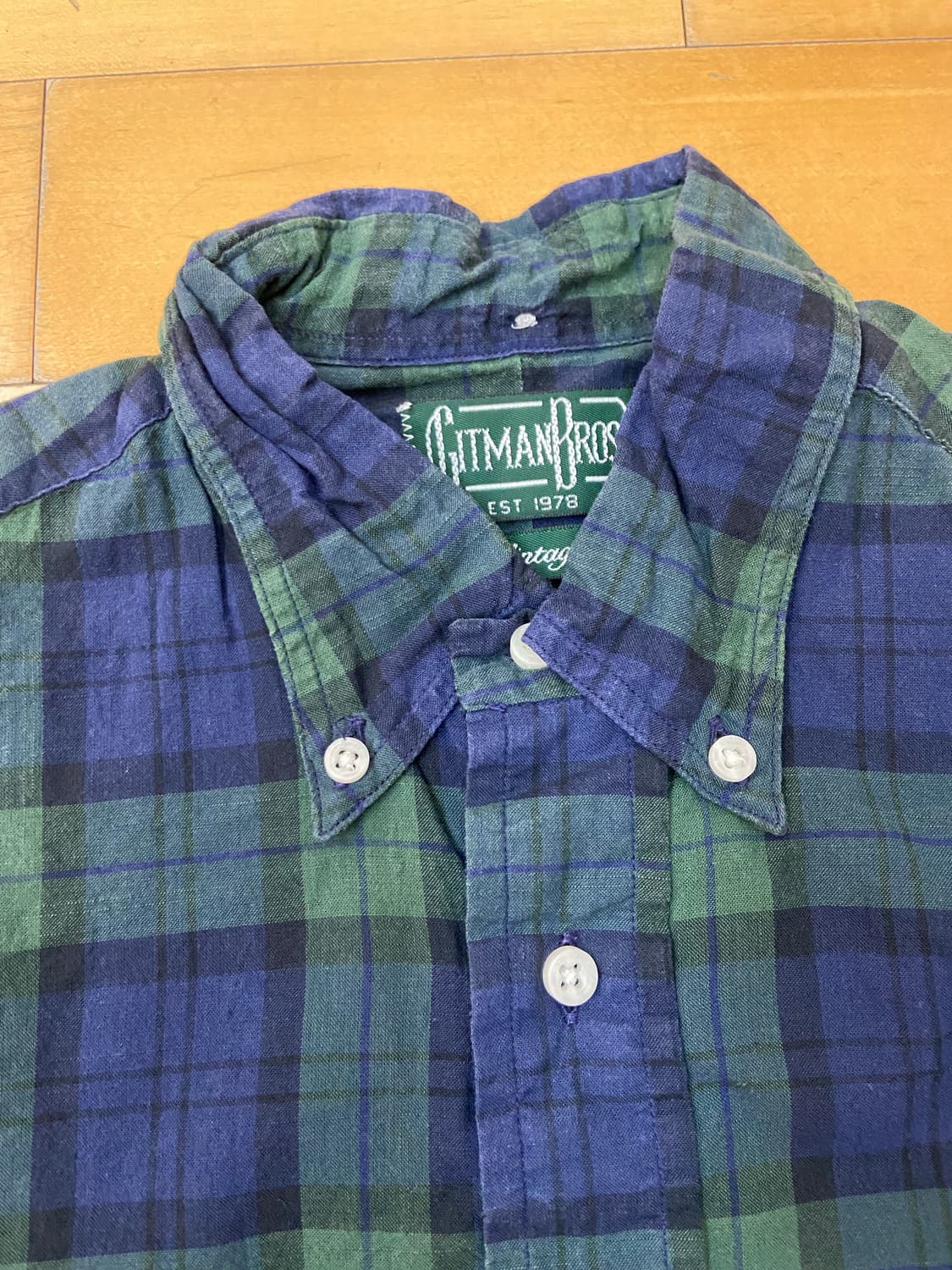 Gitman Bros 체크남방 상품이미지2