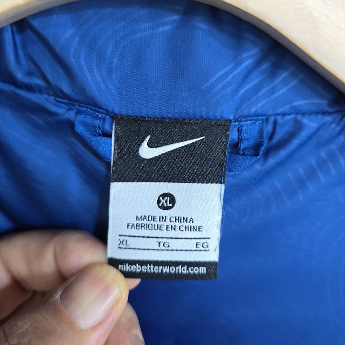 나이키(Nike) 덕다운 패딩 베스트 블루 XL 상품이미지5