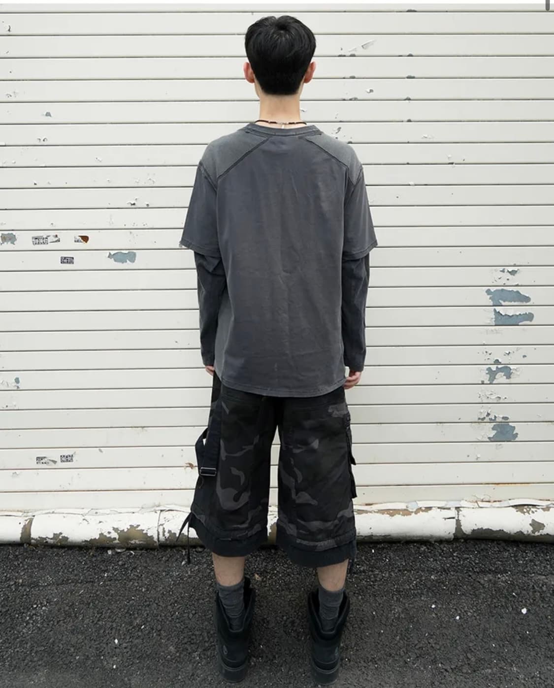 ETCE (MIXED SHOULDER PANEL TEE) L사이즈 상품이미지3