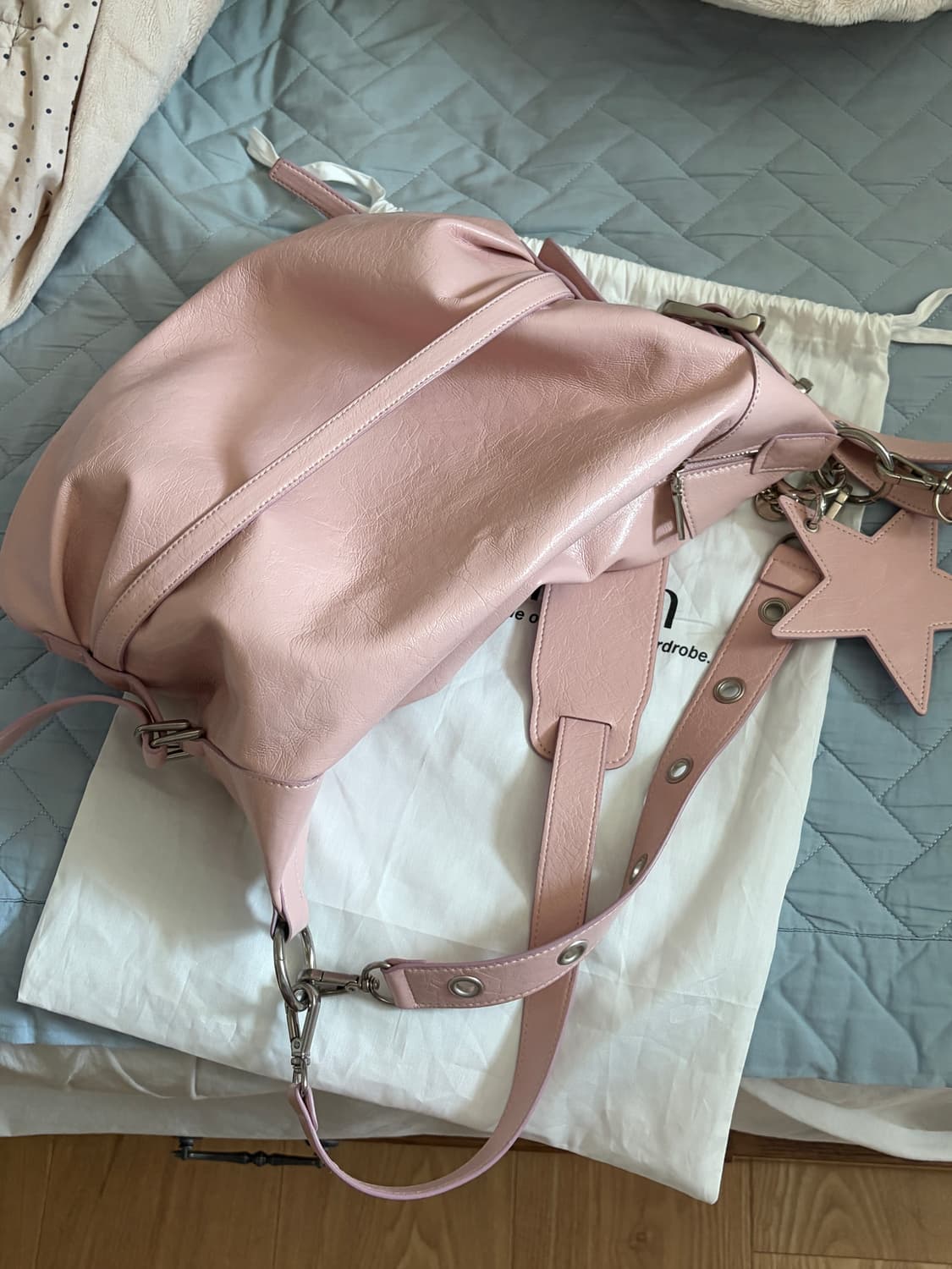 여밈 YEOMIM slouchy bag (pale pink) 상품이미지7