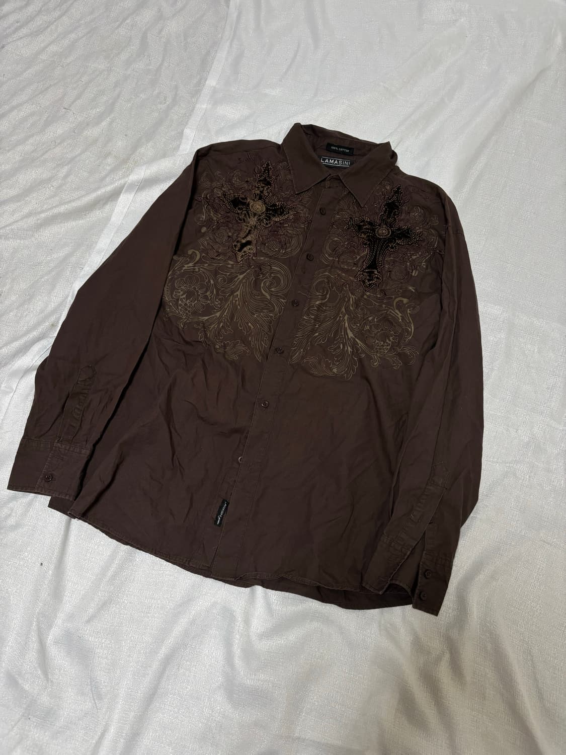 “Unknown” 00’s Design Dark Brown Cross P 상품이미지1