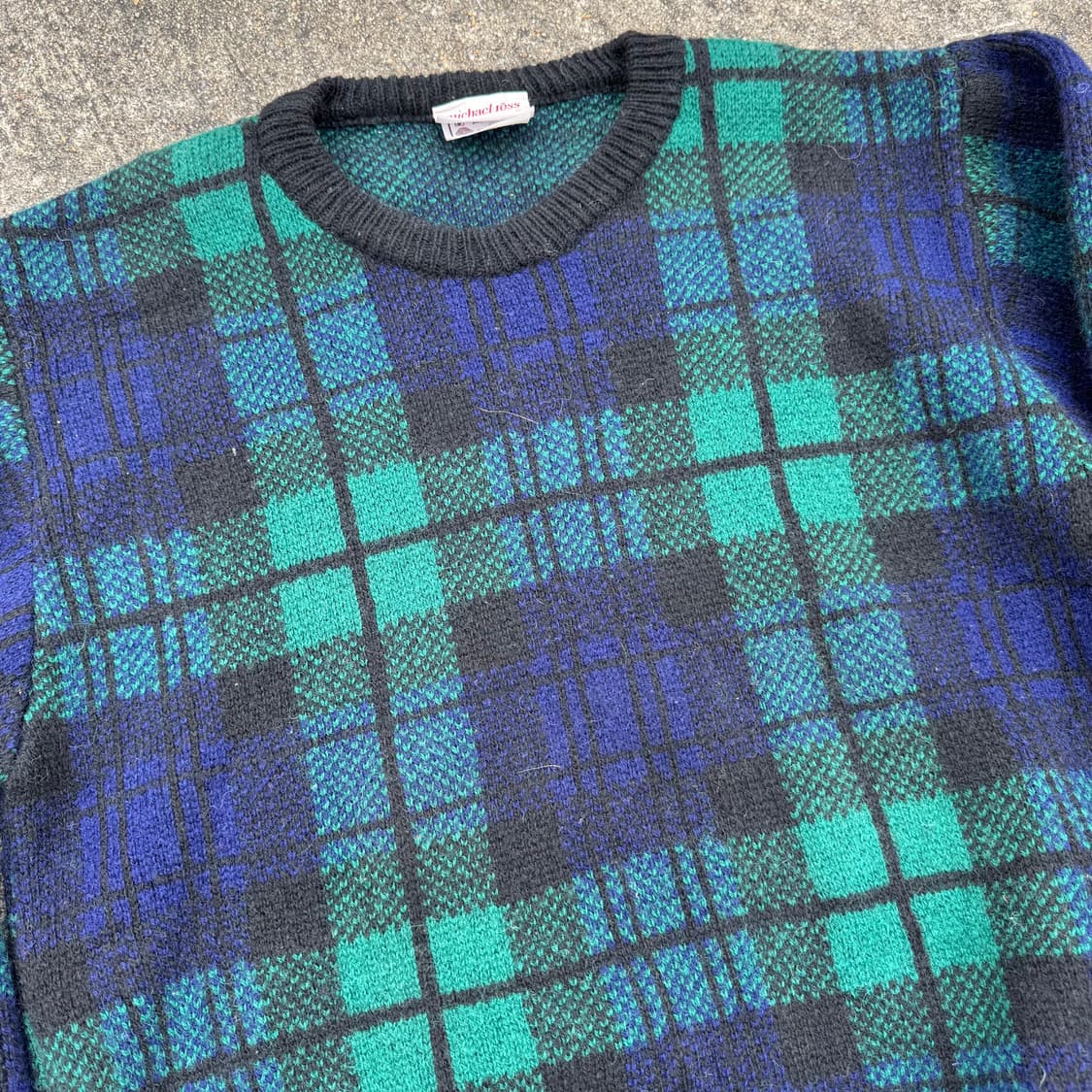 [L] Michael Ross 마이클로스 체크 니트 상품이미지6