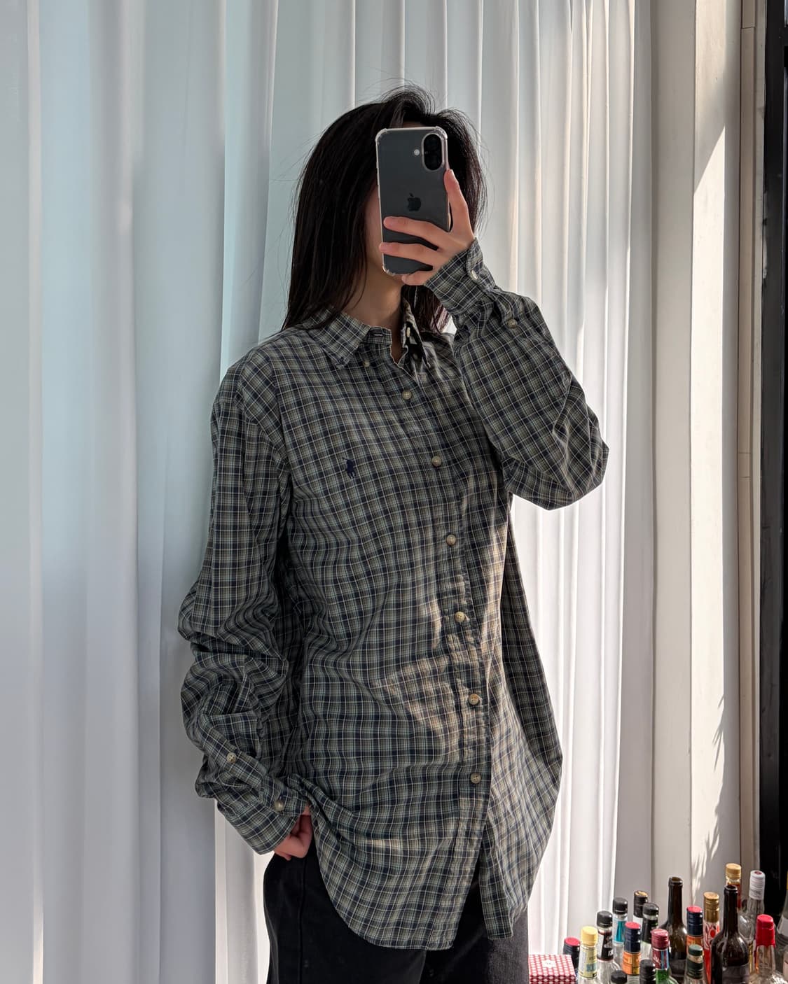 [M]폴로 랄프로렌 클래식핏 옥스포드 체크 셔츠 상품이미지1