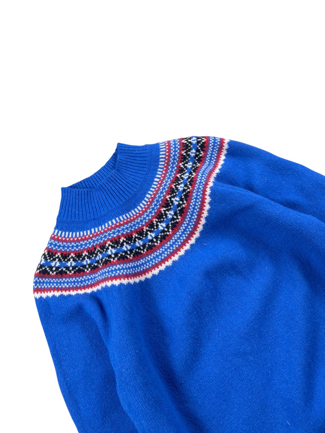 JWA X Uniqulo 노르딕 패턴 블루 컬러 울 니트 상품이미지2