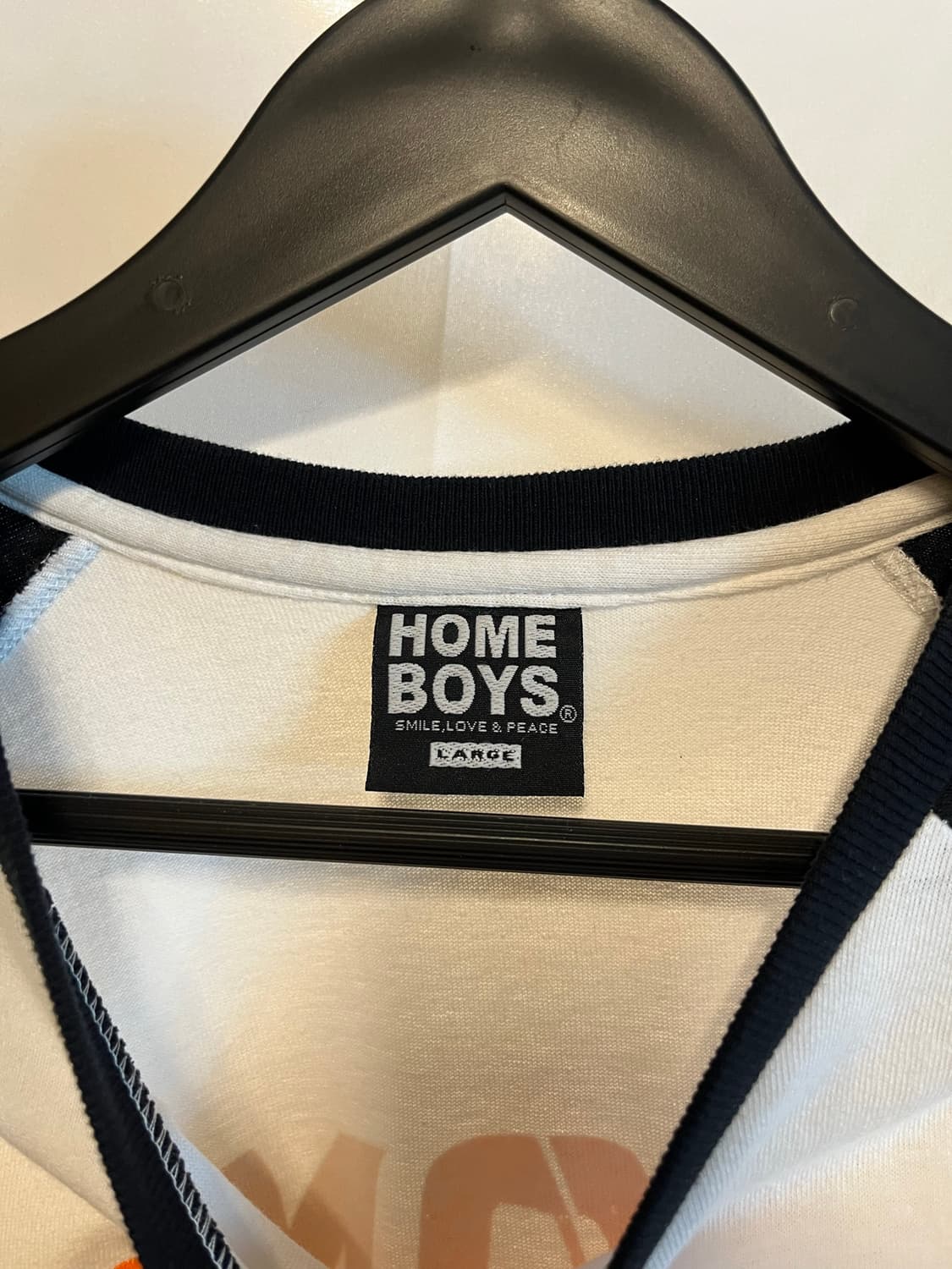 HOME BOYS 일본 빈티지 러브앤피스 스마일 나그랑 반팔 티셔츠 상품이미지2