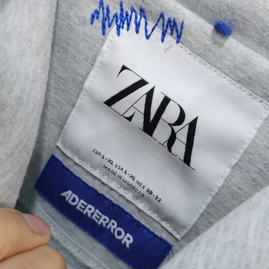 자라 x 아더에러 자수 후드 스웨트셔츠- L-XL 상품이미지9