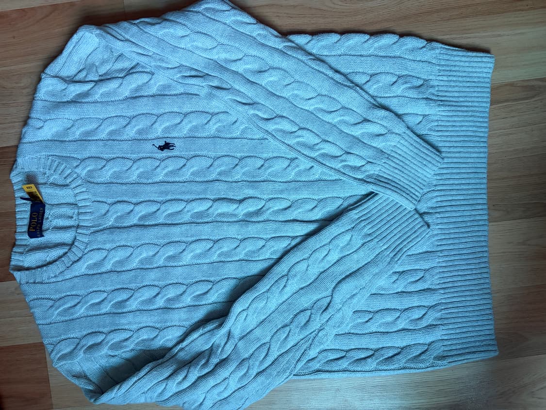 폴로 꽈배기 니트 상품이미지1