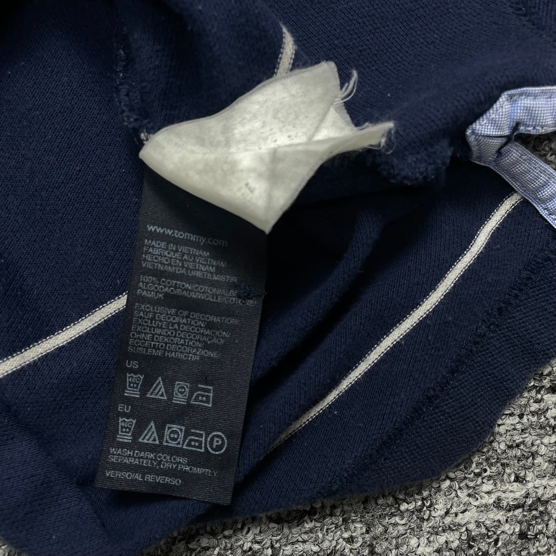 타미힐피거 스트라이프 카라 티셔츠o 1589 상품이미지4