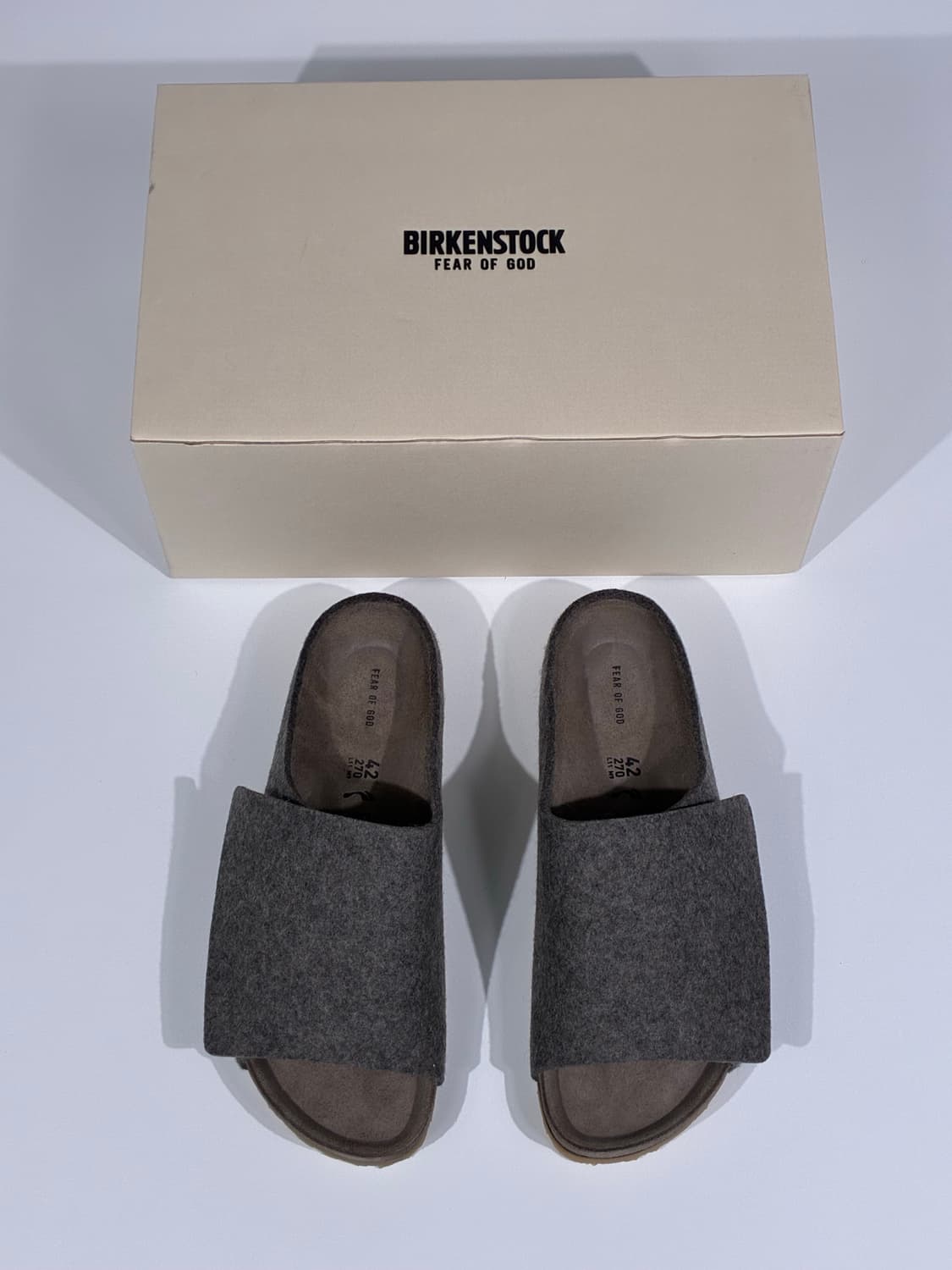 피어오브갓 X 버켄스탁 로스 펠리즈 펠트 애쉬 멜란지 42사이즈 상품이미지4