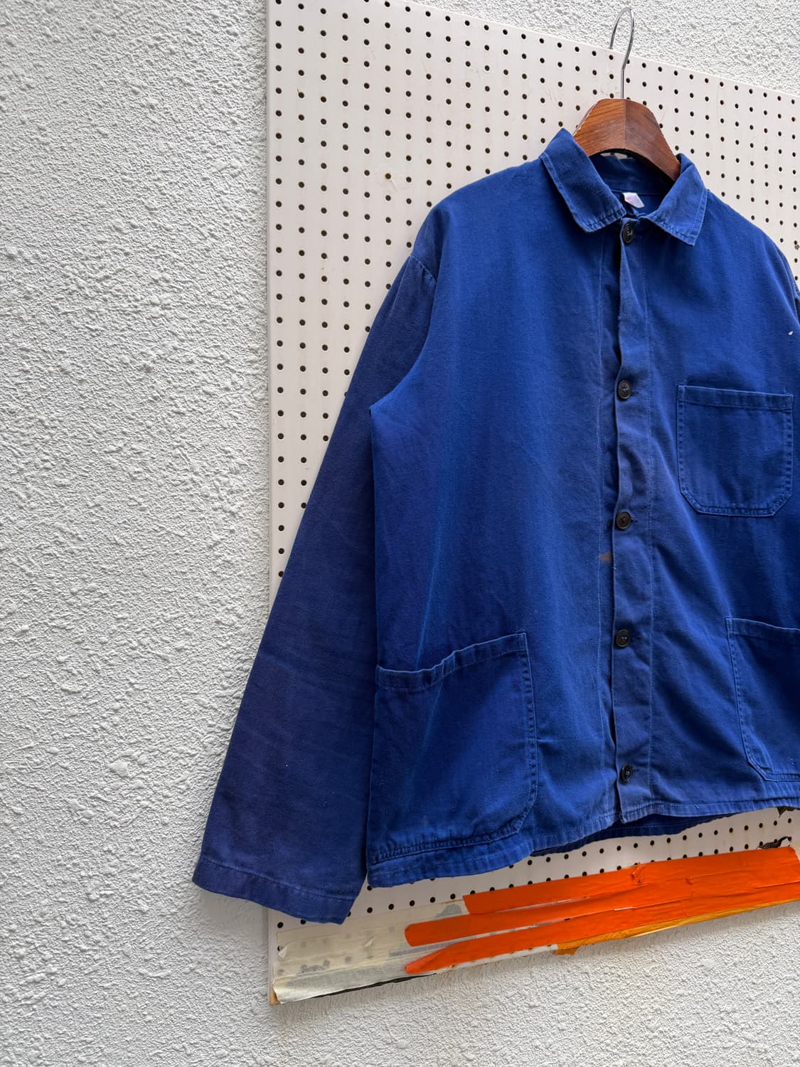 FADED INDIGO BLUE OLD VINTAGE 프렌치워크자켓 상품이미지4