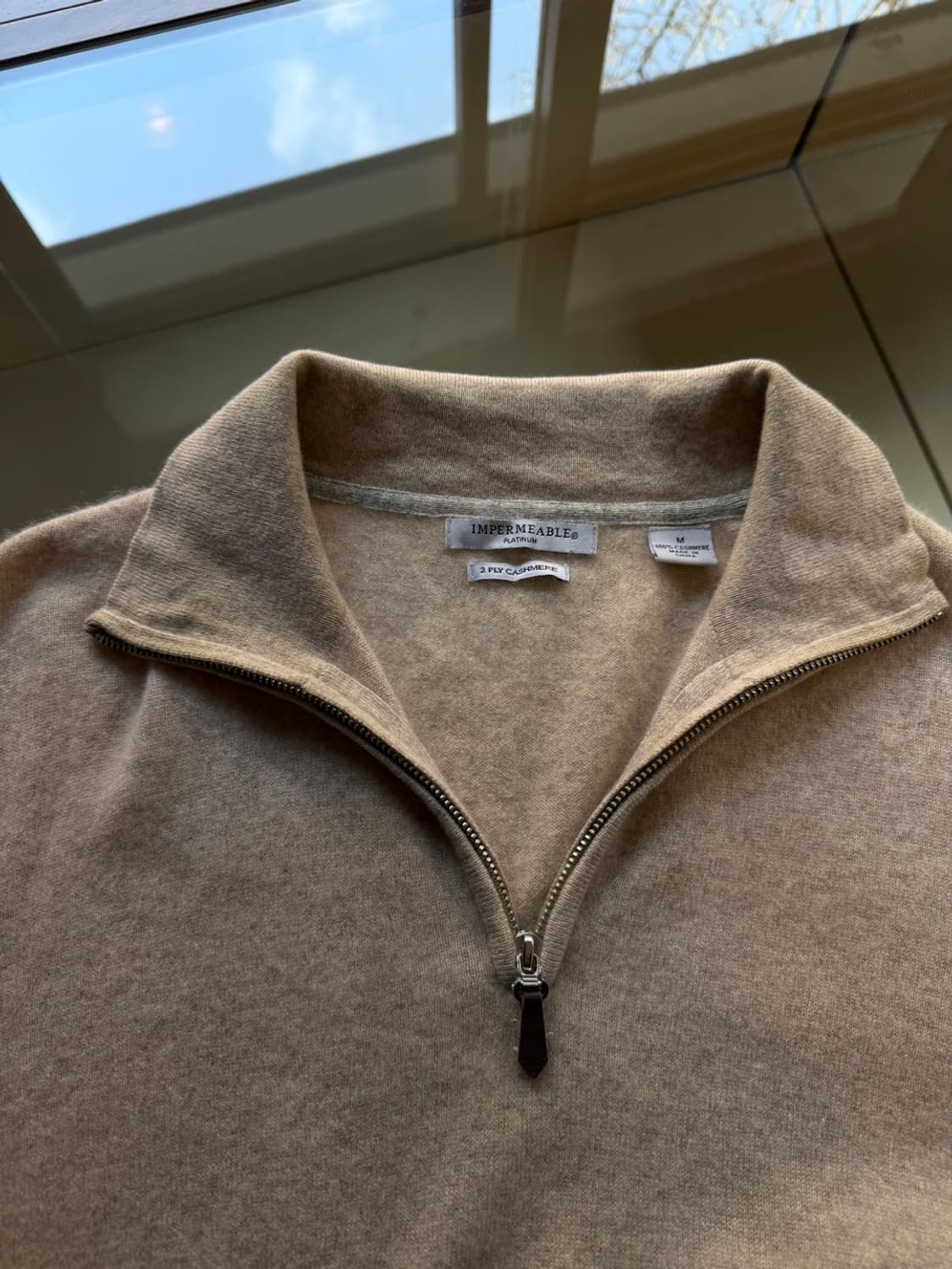 IMPERMEABLE 짚업 니트 100 상품이미지8