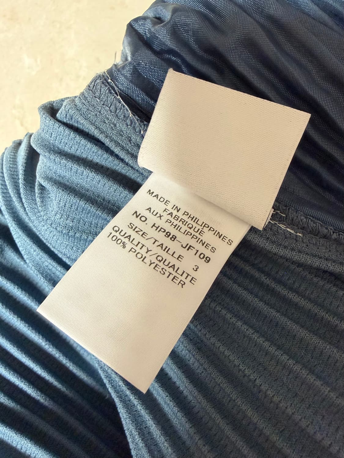 옴므플리세 베이직 팬츠 블루 3사이즈 상품이미지3