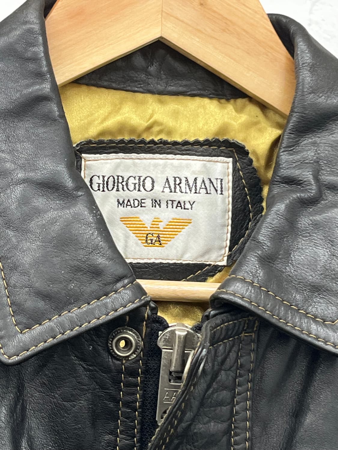 S) ITALY  GIORGIO ARMARNI LEATHER JACKET 상품이미지2