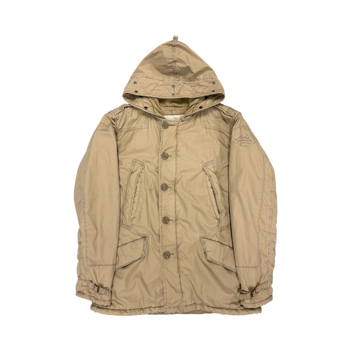 M) 랄프로렌 데님앤서플라이 베이지 밀리터리 후드 자켓 OP-007 상품이미지1