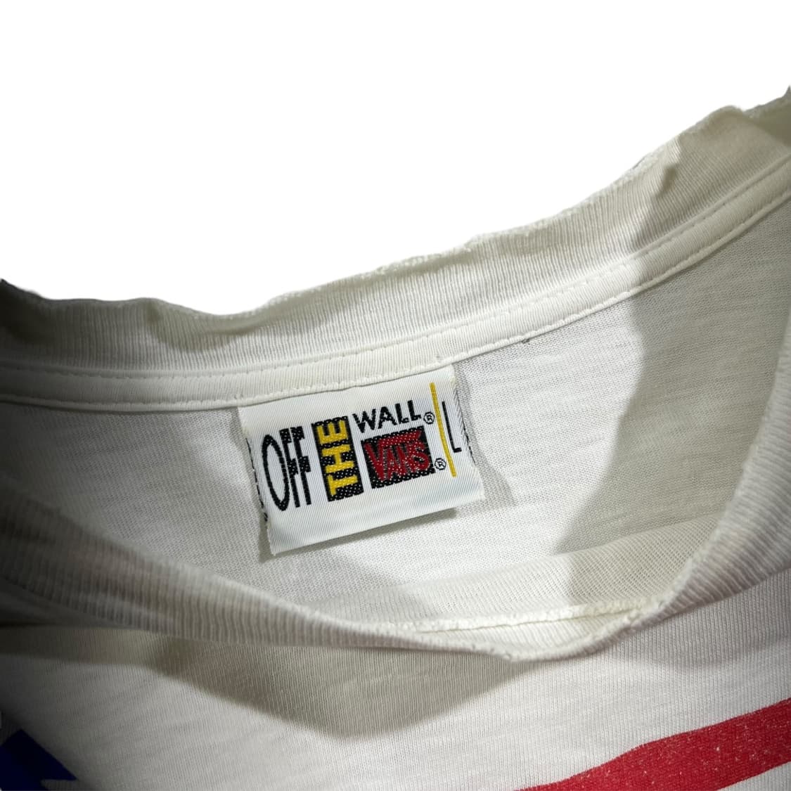 [Vans] 80's 반스 Made U.S.A 싱글스티치 성조기 티셔츠 상품이미지4