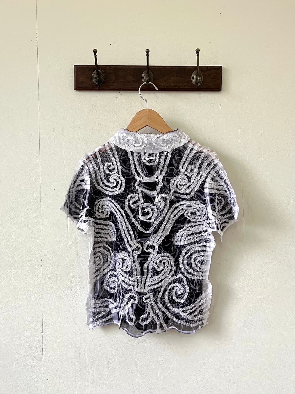 Japan vtg 시스루 셔츠 상품이미지2