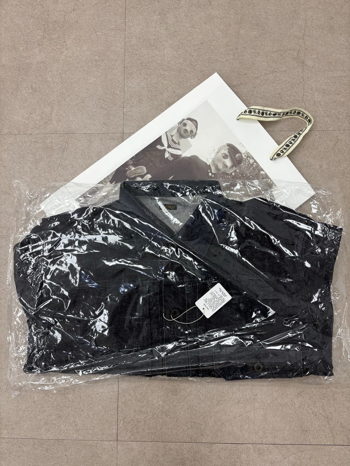 캐피탈 14oz 블랙 데님 1st 자켓 상품이미지5