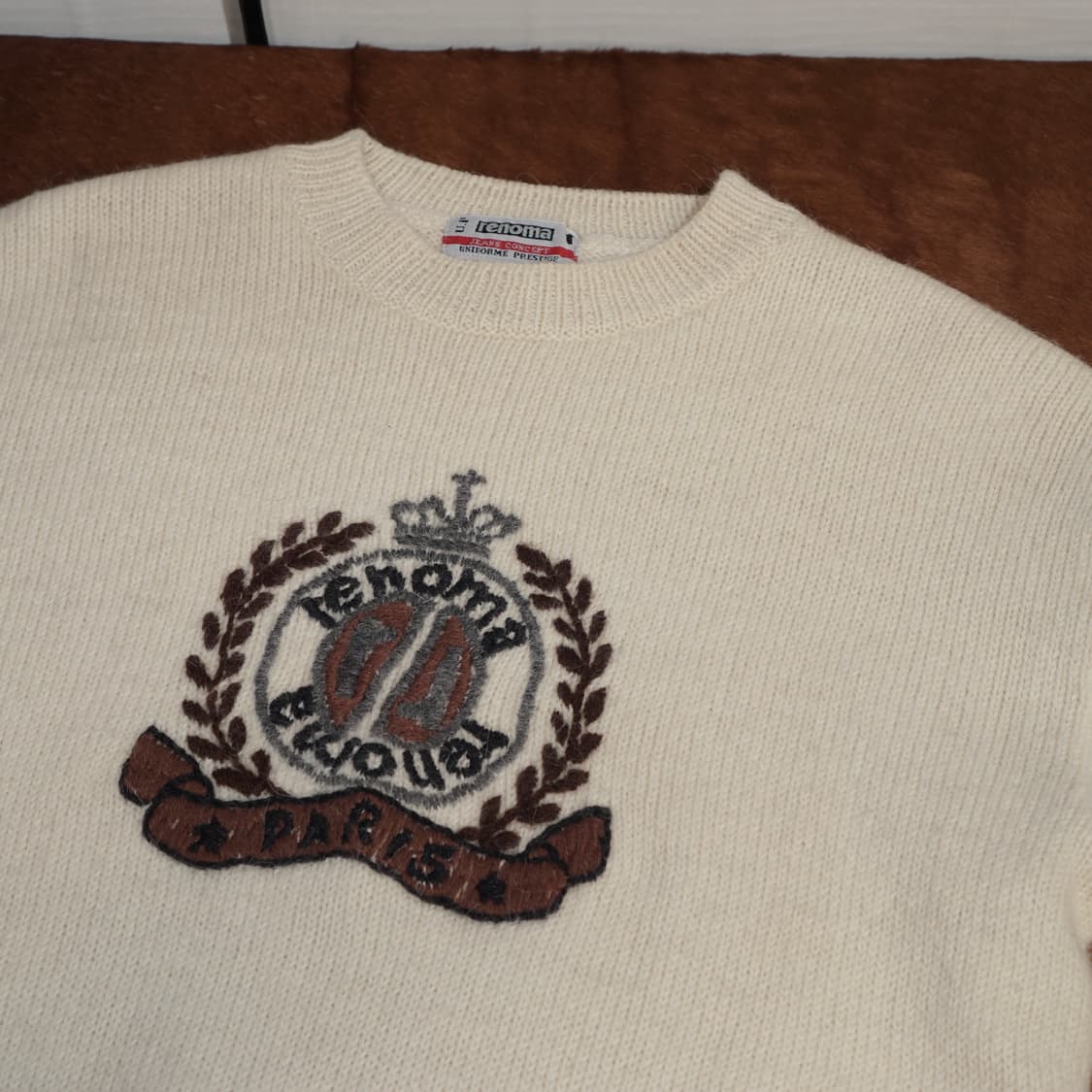 1990s 이태리 레노마 자수 니트 상품이미지2