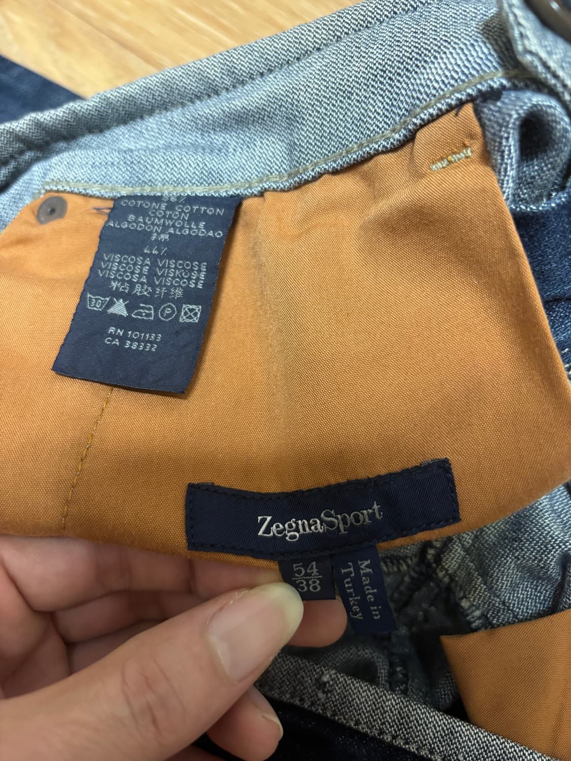 에르메네질도 제냐 데님 팬츠 블루 데님 상품이미지8