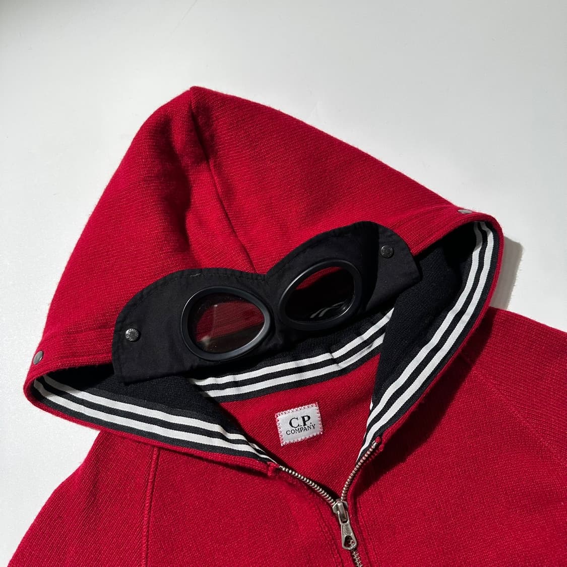 CP컴퍼니 고글 투웨이 니트 후드집업 상품이미지4