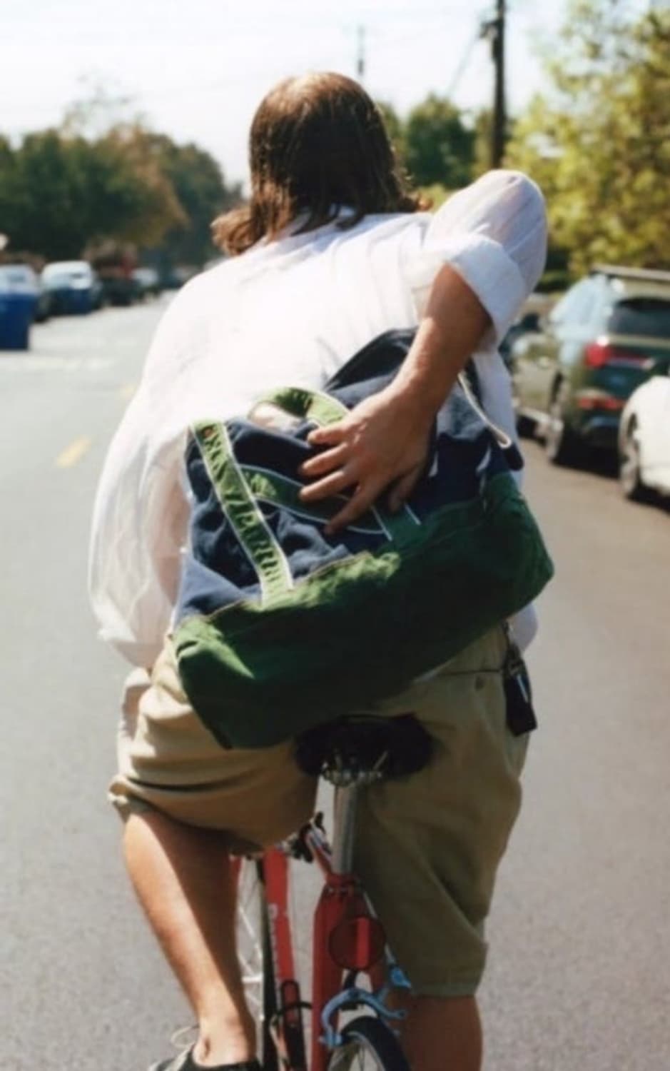 나이스네스(NICENESS)  L.lesh  숄더 토트백 그린 네이비 상품이미지2