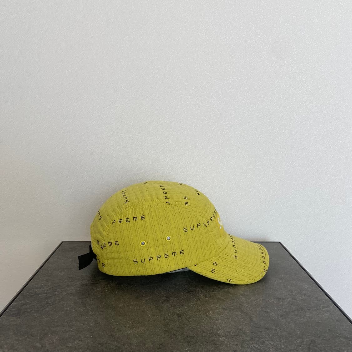 슈프림 스티치 로고 레몬 박스로고 캠프캡 모자 상품이미지3