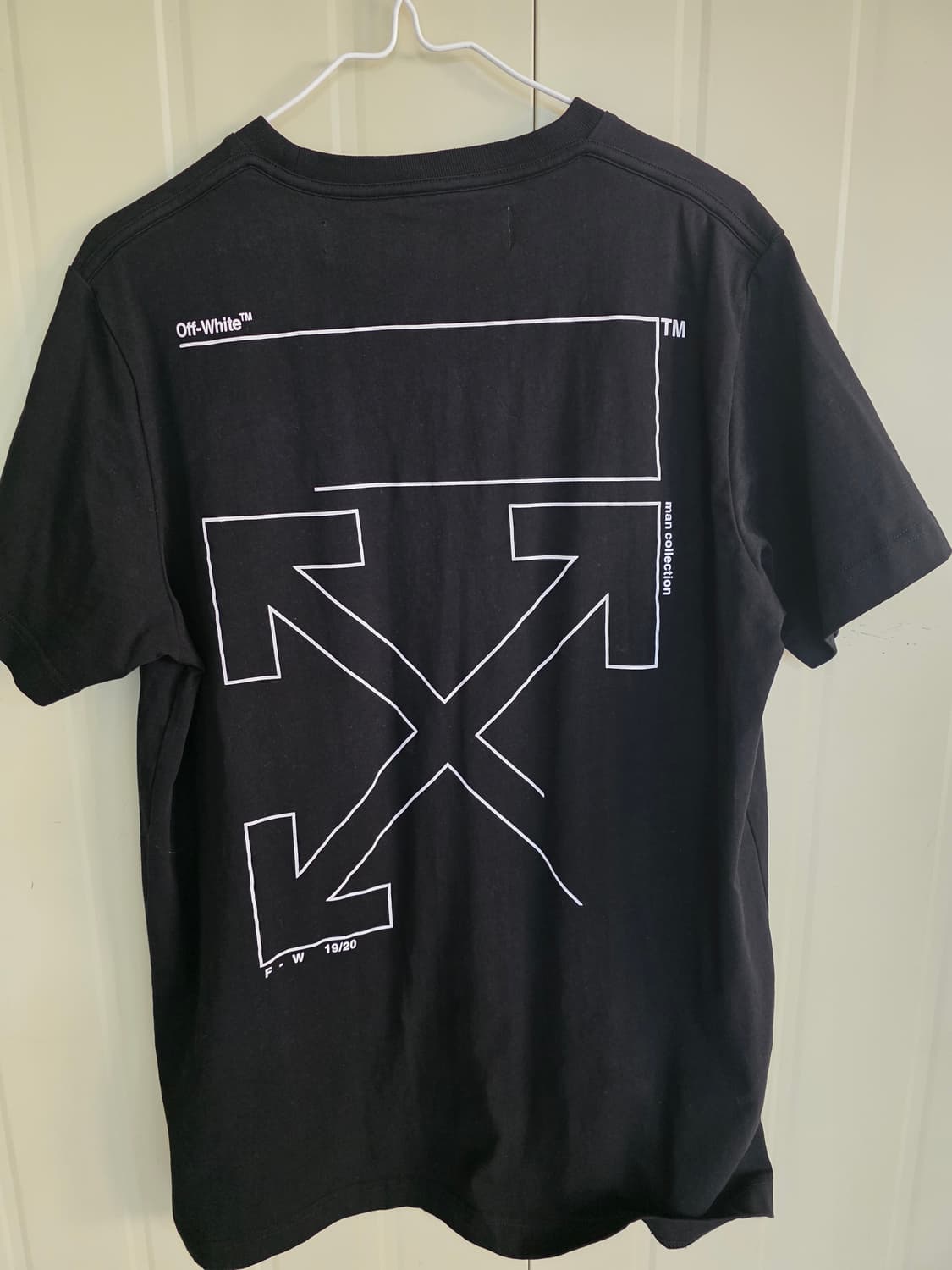 Off-White 블랙 화살표 프린팅 티셔츠 XL 상품이미지2