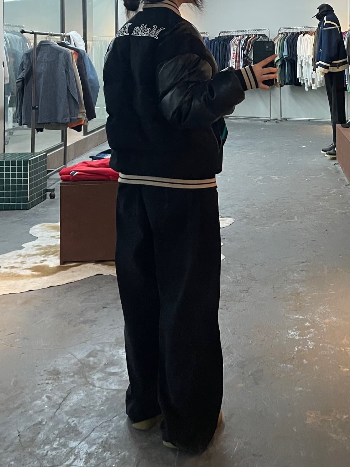 마뗑킴 바시티 다운 블랙 자켓 H2202 상품이미지2