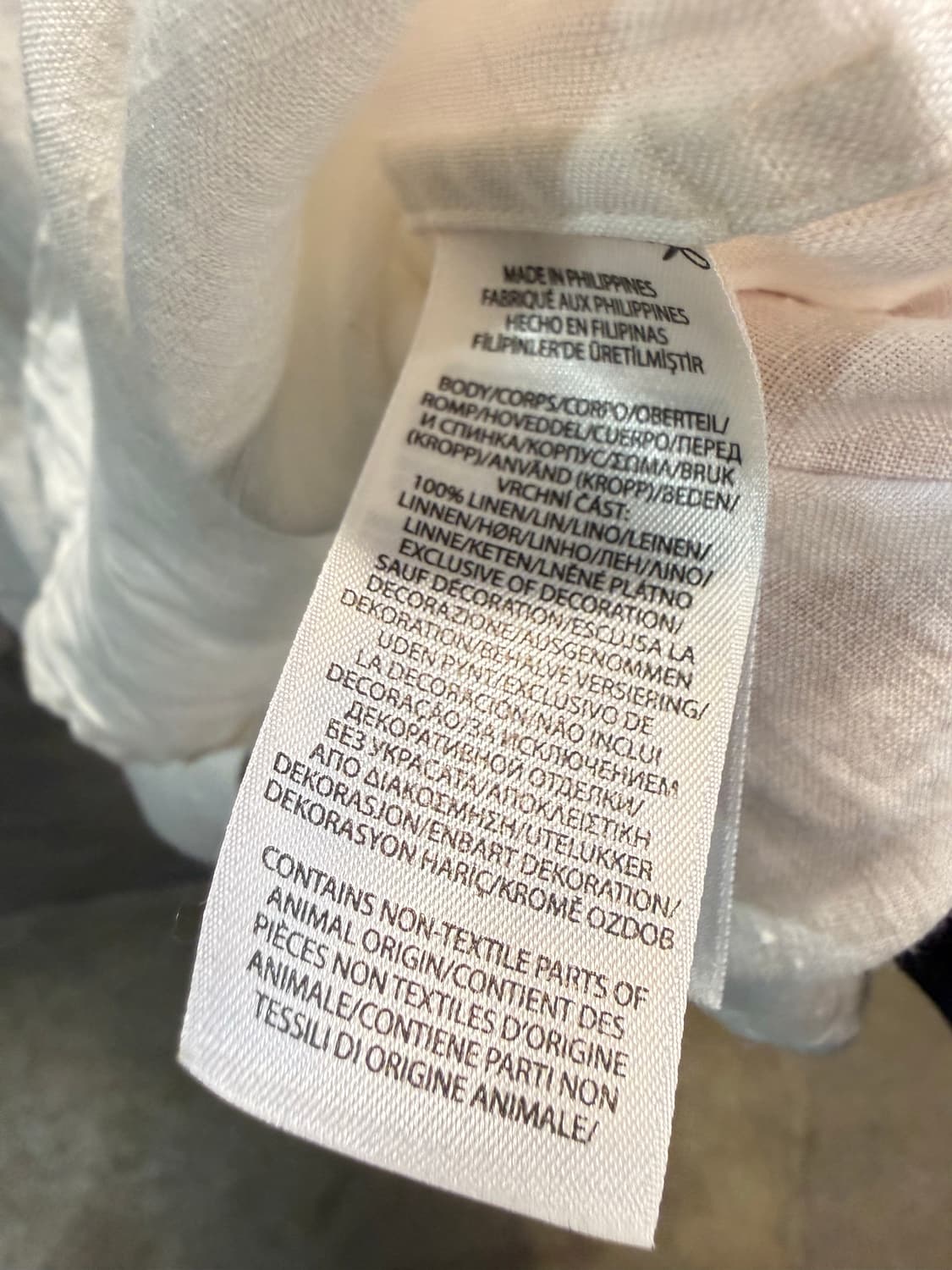 폴로랄프로렌 POLO 린넨 셔츠 아이보리 S 상품이미지6