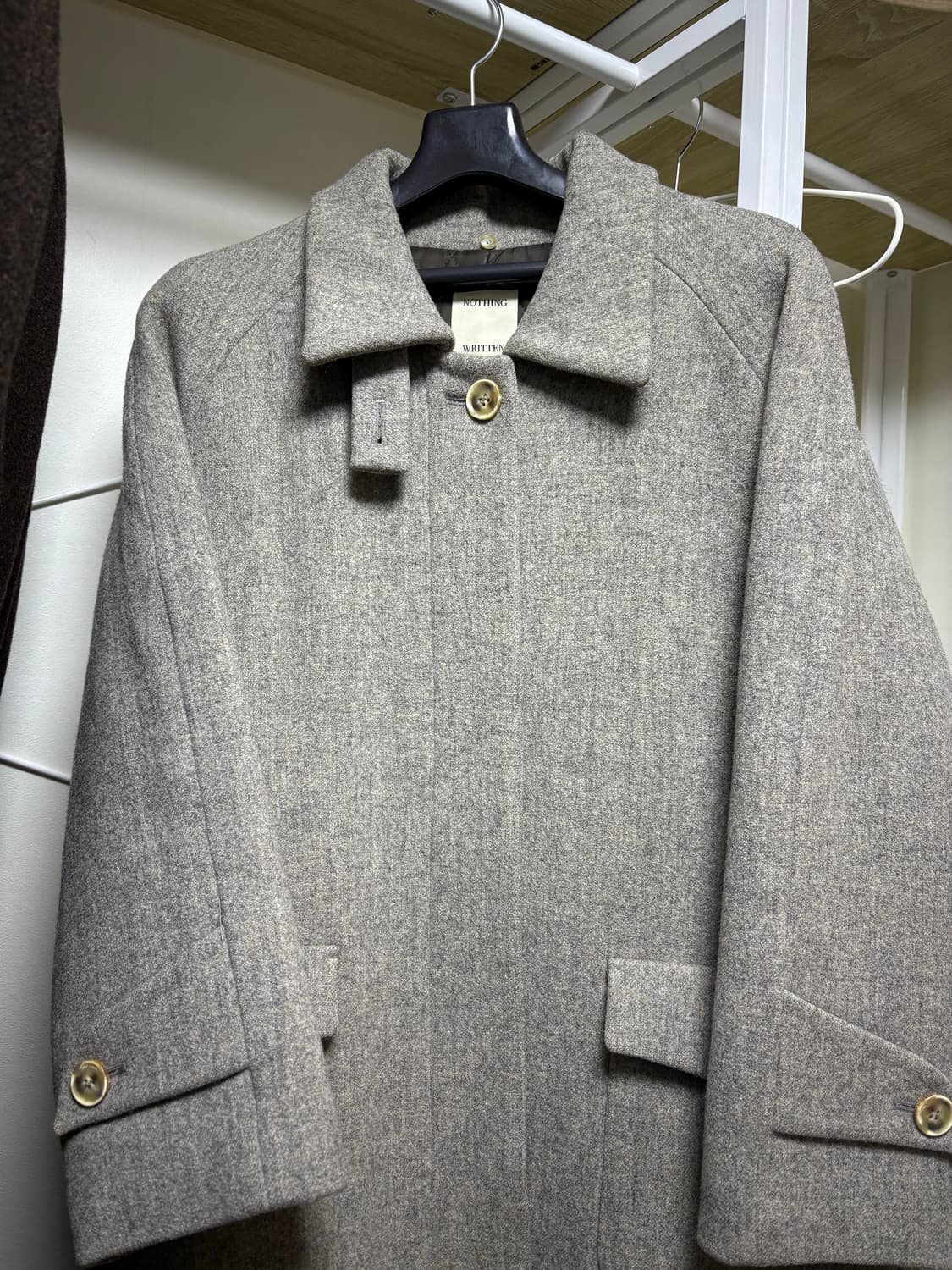 낫띵리튼 신슐레이트 롱코트 (오트밀그레이) 상품이미지2