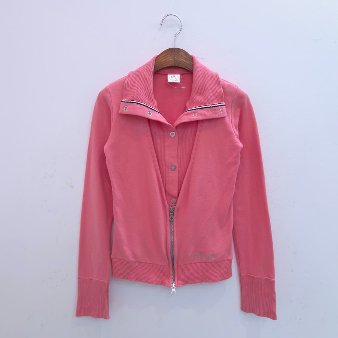 Tommy girl Japan 하이넥 집업 가디건 상품이미지1