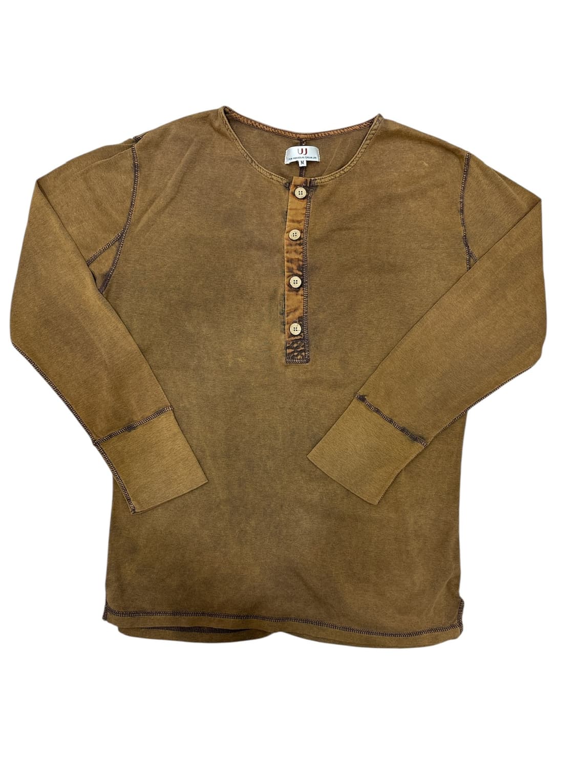 더스티브라운 피그먼트 워싱 롱슬리브 상품이미지1