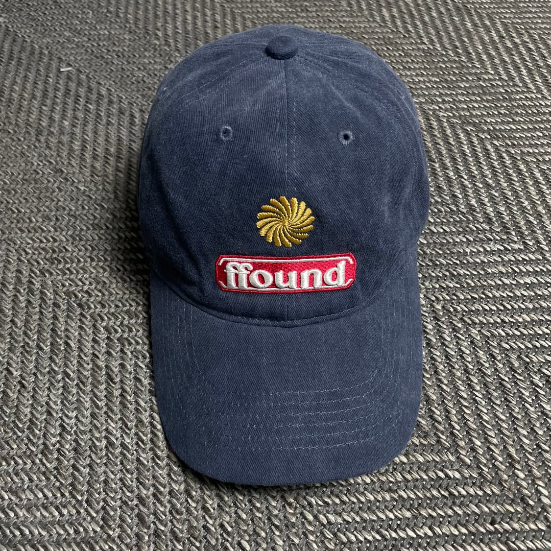 블랙 휴먼앤캣 빅로고 스톤 워시드 네이비 볼캡o 5400 상품이미지1