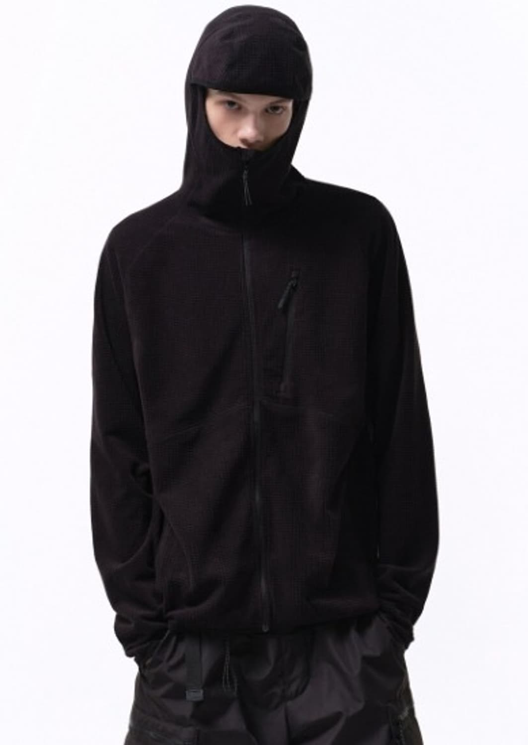 무탠다드 시티 레저 플리스 바라클라바 후디 집업 상품이미지2