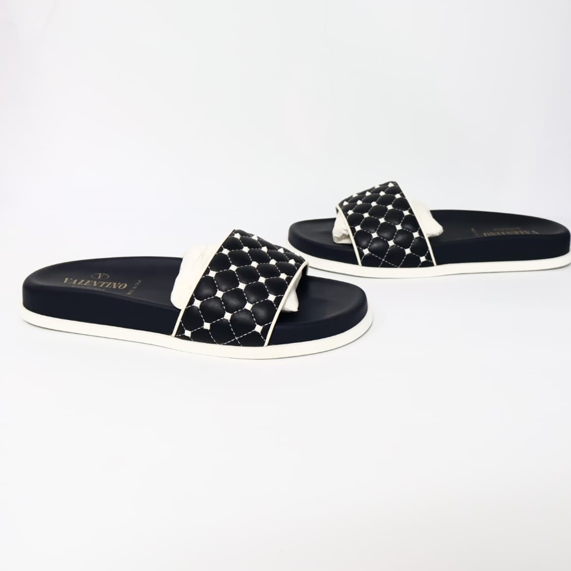 발렌티노 네이비 락스터드 스파이크 슬리퍼 36/230 상품이미지3