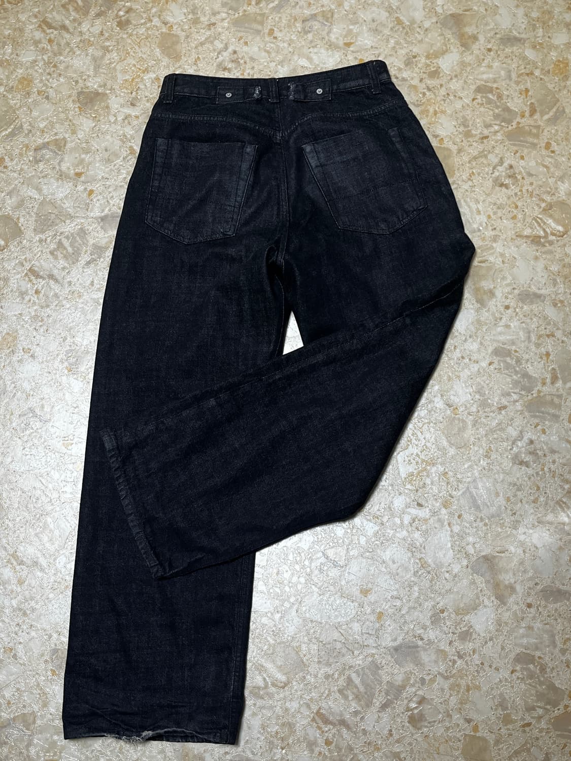 해칭룸 레귤러 셀비지 데님 블랙 2 상품이미지3